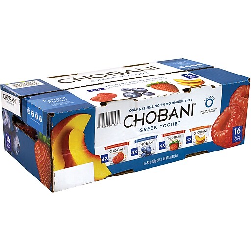 Chobani Greek Yogurt Variety Pack, 5.3 oz., 16/Pack (01153) Staples