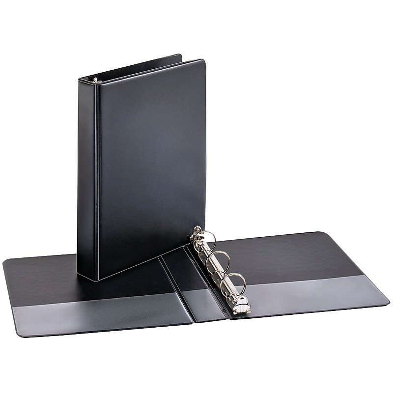 Cardinal 1" 3-Ring Mini Binders, Black (07201) image 1
