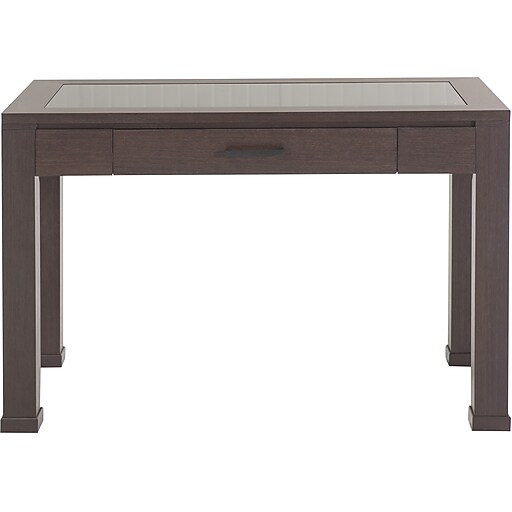 Andover 48"W x 24"DWriting Desk, Glass Finish at Staples