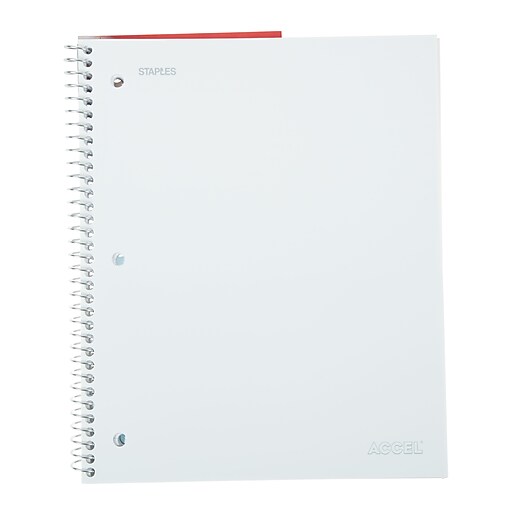 Shop Staples for Staples® Accel, Durable Poly Cover 1 Subject Notebook