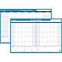 AT-A-GLANCE 30/60 Day Planner 24" x 36" Wet Erase Wall Calendar, Reversible, Blue (PM233P-28)~#|#~s1115284_sc7