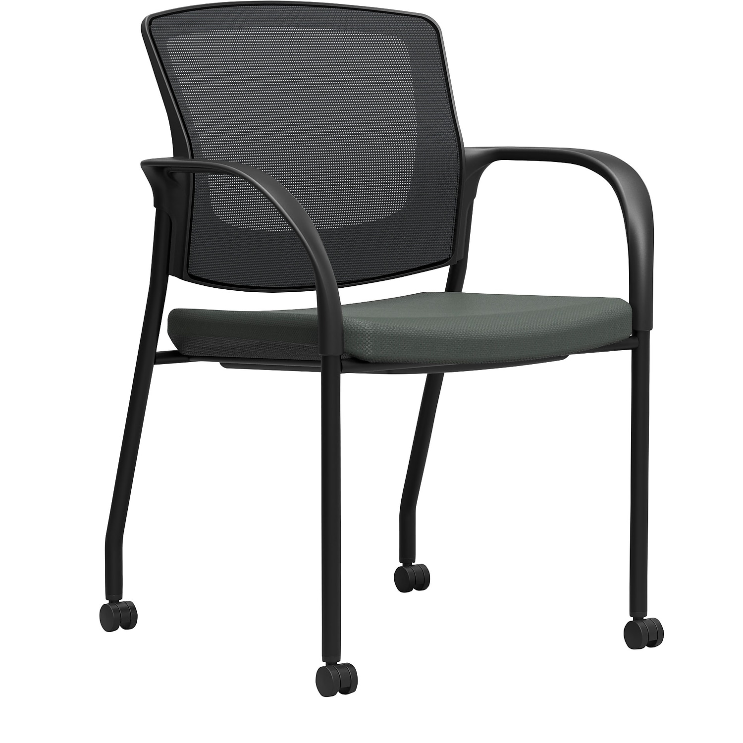 Staples Dedham Guest Chair Black Mesh Fabric 2720171 