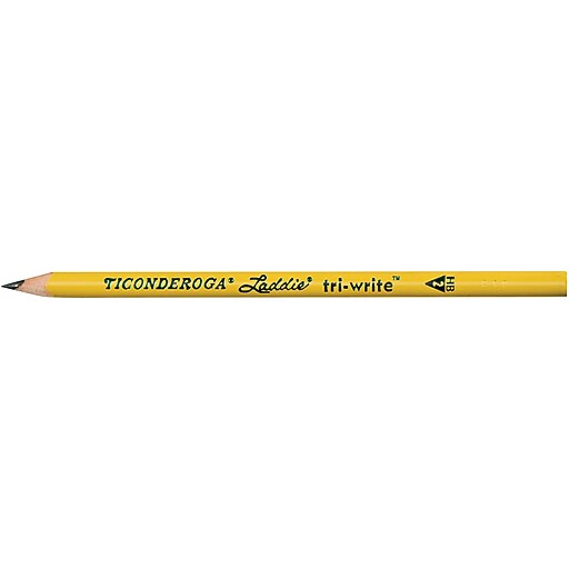 Ticonderoga Laddie triwrite Pencils without Eraser, No. 2, Box of 36