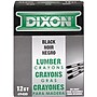 Lumber Crayons, Carbon Black, 12/Box (49400)~#|#~s1115973_sc7