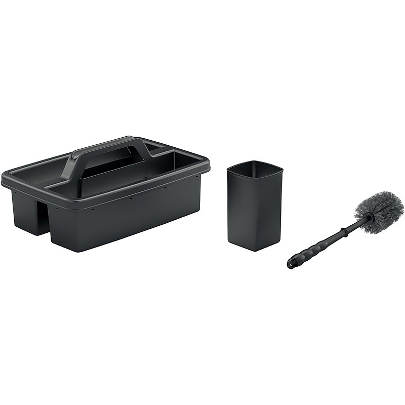 Suncast Commercial 6-Compartment Cleaning Caddy, Dark Gray Resin (HKCTBKIT) image 1