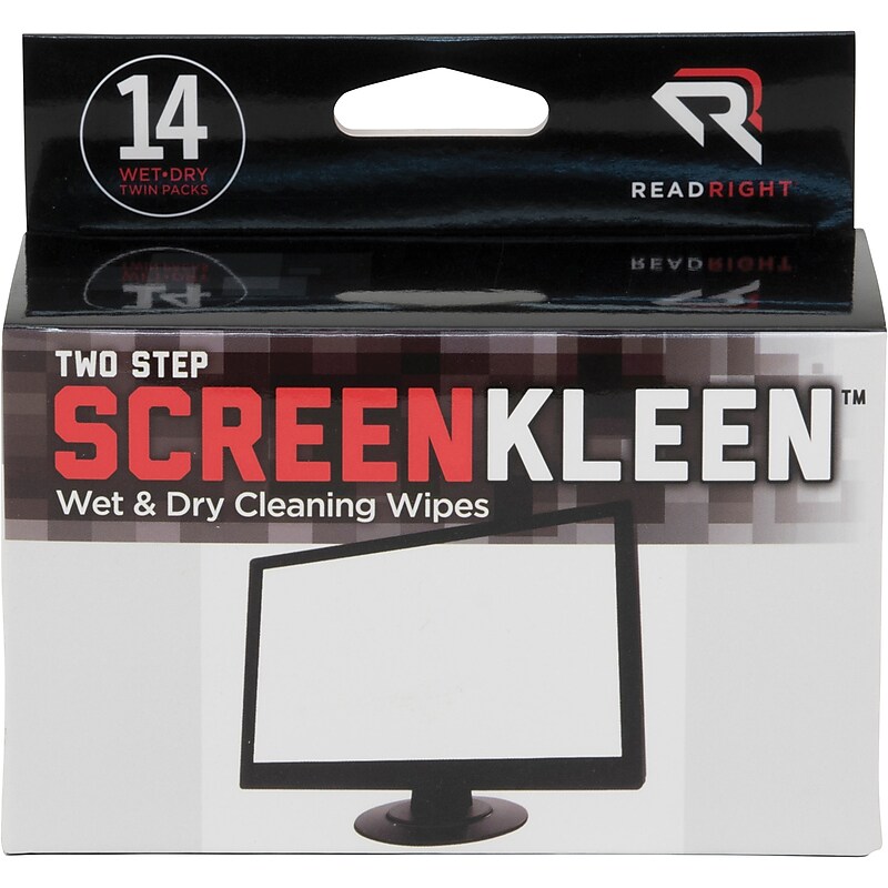 Read Right Kleen & Dry Screen Cleaner, 14/Box image 1