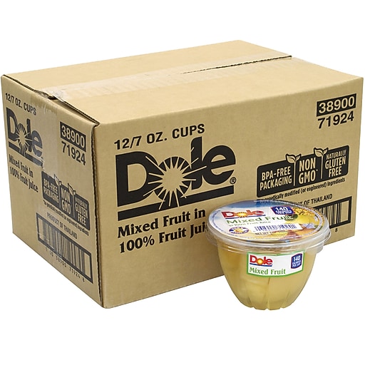 Dole Mixed Fruit Cup, 7 oz., 12/Pack (20902549) Staples
