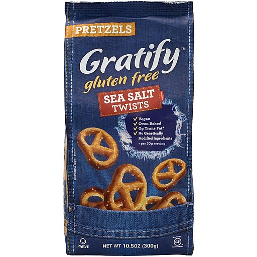 Gratify GlutenFree Sea Salt Pretzel Twists, 10.5 oz, 6 Pack (20902570