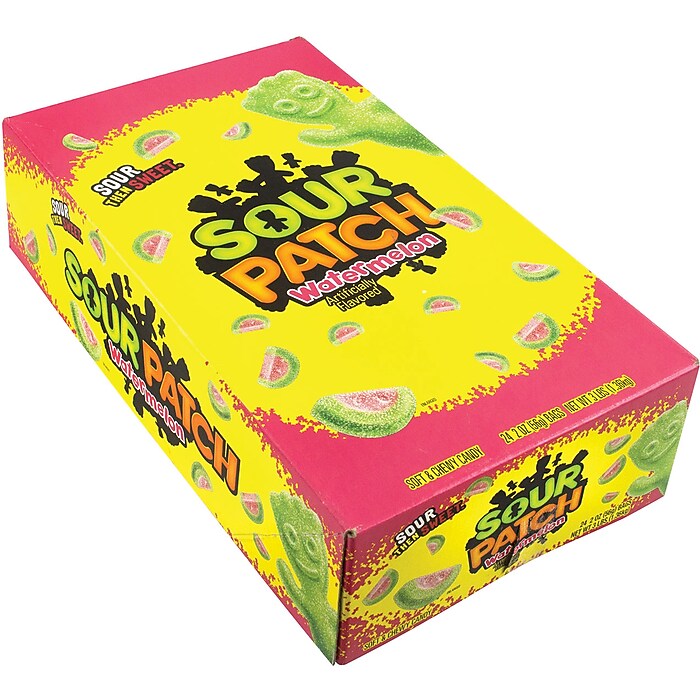 Sour Patch Kids Watermelon Gummy Candy, 2 oz., 24/Pack (304-00004