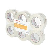 Staples Paper Packaging Tape with Dispenser 1.89" x 44 Yds Brown 1/Roll 474613 