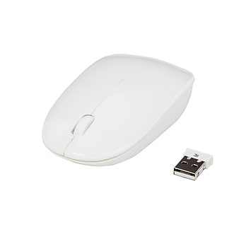 Staples Wireless Optical Mouse, White