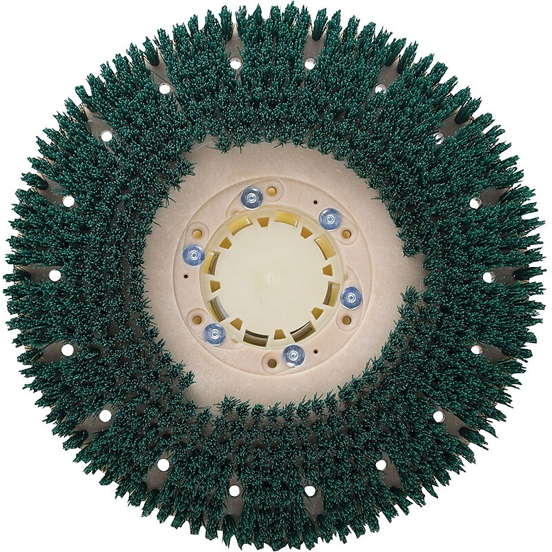 Malish 13" Mal-Grit Scrub™ Aggressive Scrub Brush w/G100 for Clarke Focus II Machines Specifically Listed Below (YS813013G100) image 1