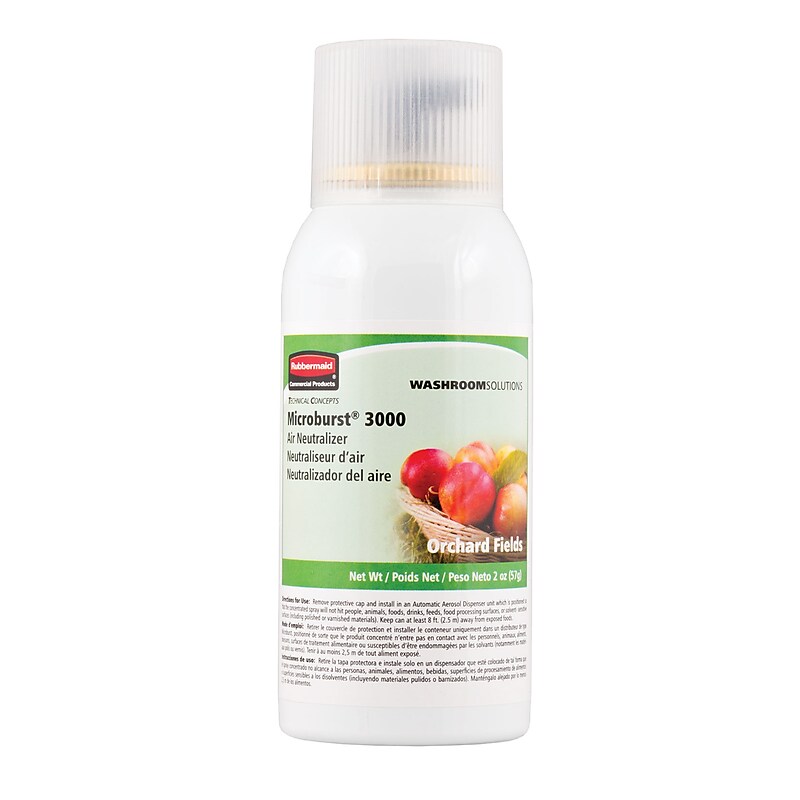 Rubbermaid Commercial Products Orchard Fields Aerosol Air Freshener Refill, 2.6 oz., 12/Pk (RCP4012561) image 1