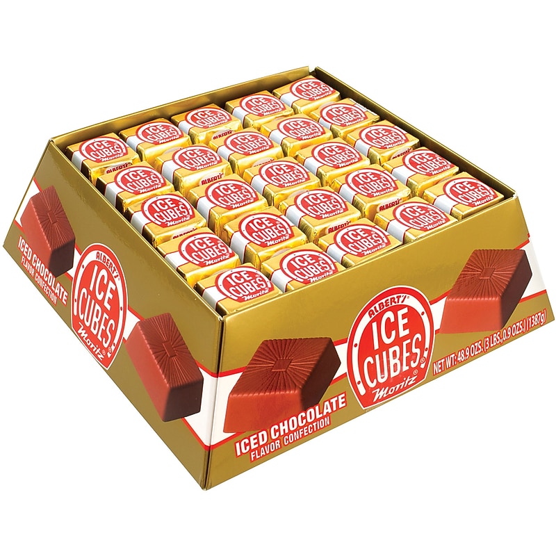 Albert's Ice Cubes Iced Chocolate Candy Bar, 48.9 oz., 125 Pieces (209-00463) image 1
