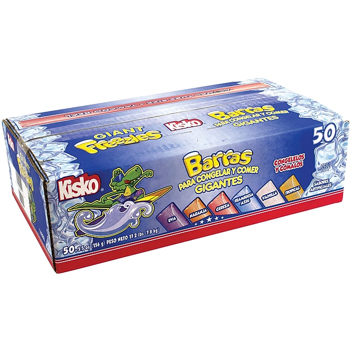 Kisko Fruit Ice Pops, 5.5 oz., 50/Count (209-00477) | Staples