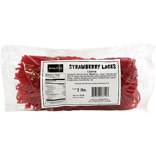 Strawberry Laces 21700022, 2 lb. Bulk at Staples