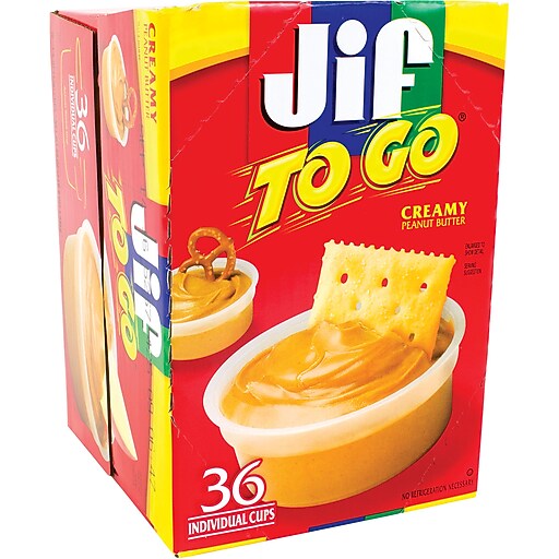 Jif To Go Peanut Butter Dipping Cups, 36 Count Staples