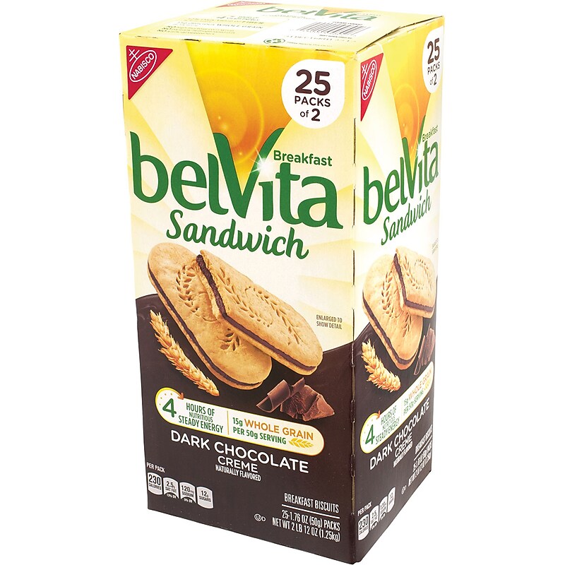 BelVita Chocolate Breakfast Bar, 1.76 oz., 25 Bars/Box (220-00570) image 1