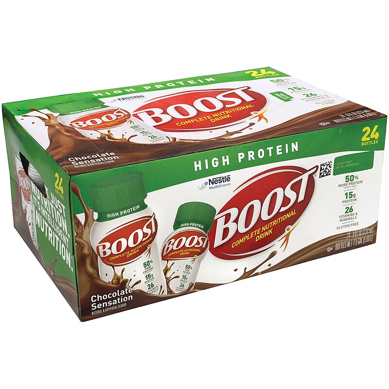 Boost High Protein Complete Nutritional Drink Rich Chocolate, 8 fl oz, 24 Count image 1