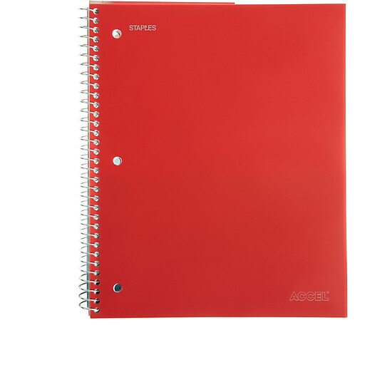 Shop Staples for Staples Accel®, Durable Poly Cover 1 Subject Notebook