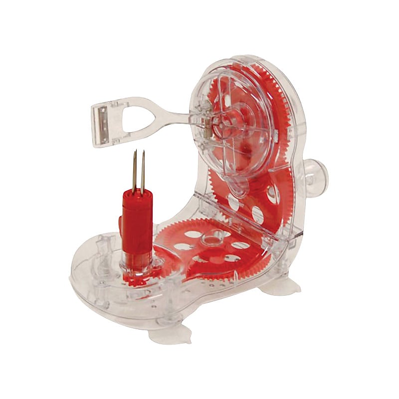 Starfrit® Plastic Apple Peeler; Red image 1
