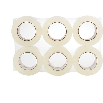 Staples® Moving & Storage Packing Tape, 1.88" x 110" Yds, Clear, 6/Rolls