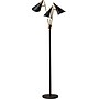 Adesso® Nadine 66"H Matte Black and Antique Brass 3-Arm Floor Lamp with Matte Black Cone Shades (3249-01)~#|#~s1119763_sc7