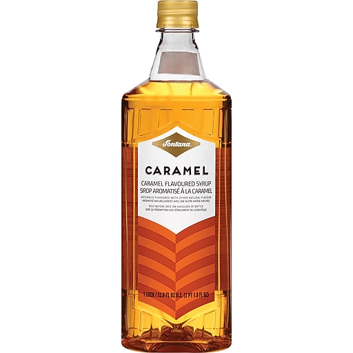 Fontana Caramel Flavored Coffee Syrup, 1 Liter (NES41271) Staples