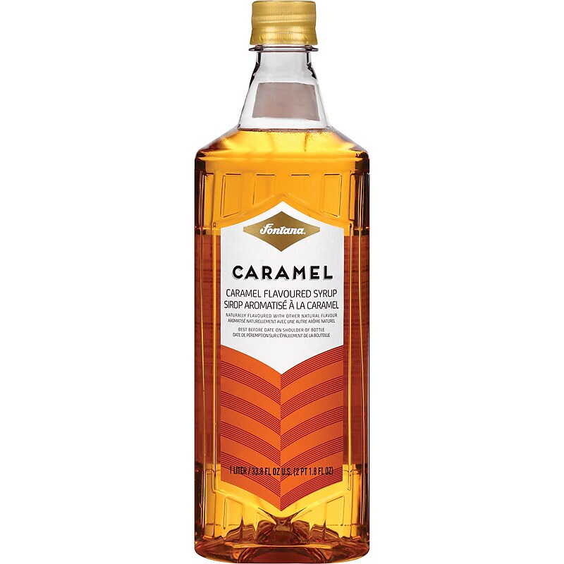 Fontana Caramel Flavored Coffee Syrup, 1 Liter (NES41271) image 1