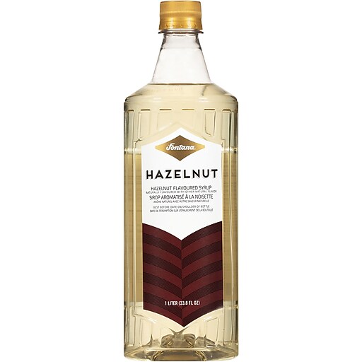 Fontana Hazelnut Flavored Coffee Syrup, 1 Liter (NES41277) Staples