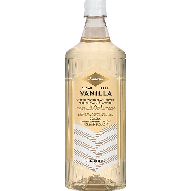 Fontana Sugar-Free Vanilla Flavored Coffee Syrup, 1 Liter (NES41282) image 1