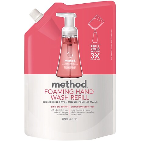 Method Foaming Hand Wash Refill Pink Grapefruit 28 oz (01688) at Staples