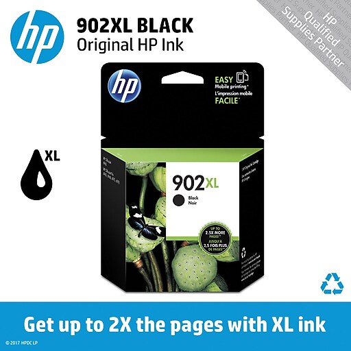 HP 902XL Black Ink Cartridge (T6M14AN140), High Yield Staples