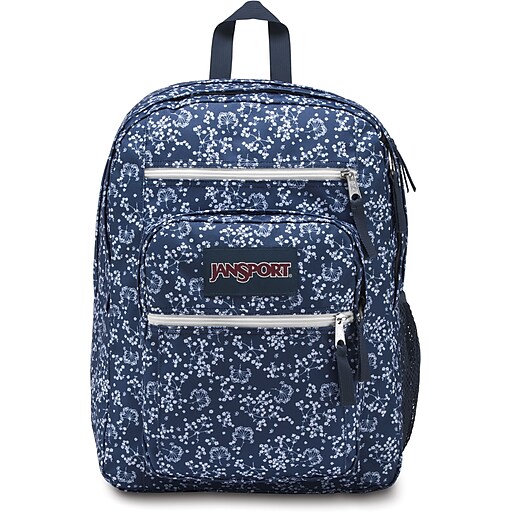 jansport blue flower backpack
