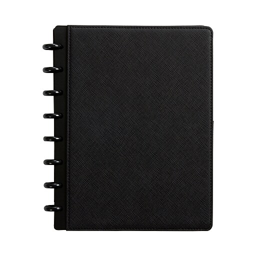 Staples® Arc Customizable Notebook System, 63/4" x 83/4", Black