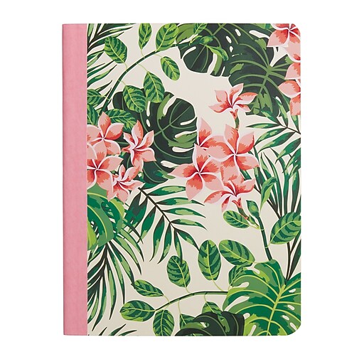 Staples® Composition Notebook, Wide Ruled, Leaves, 93/4" x 71/2" at