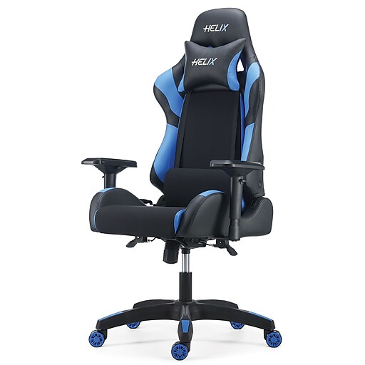 Staples Helix Gaming Chair with Cooling Technology, Blue (53100) | Staples