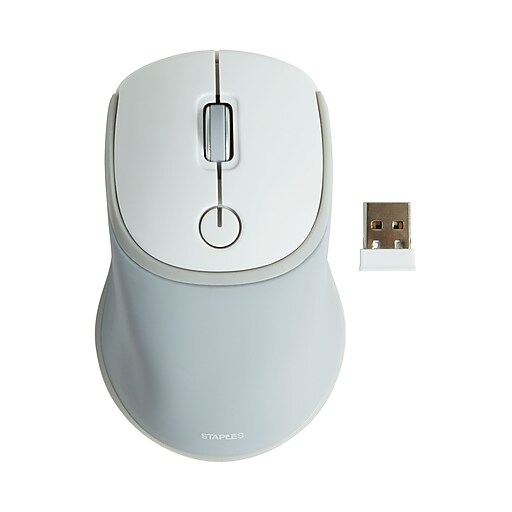 Staples Wireless Optical Gel Mouse, Gray at Staples