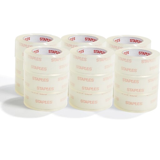 Staples Moving & Storage Packing Tape 1.88" x 54.6 Yds Clear 36/Rolls 2841806 