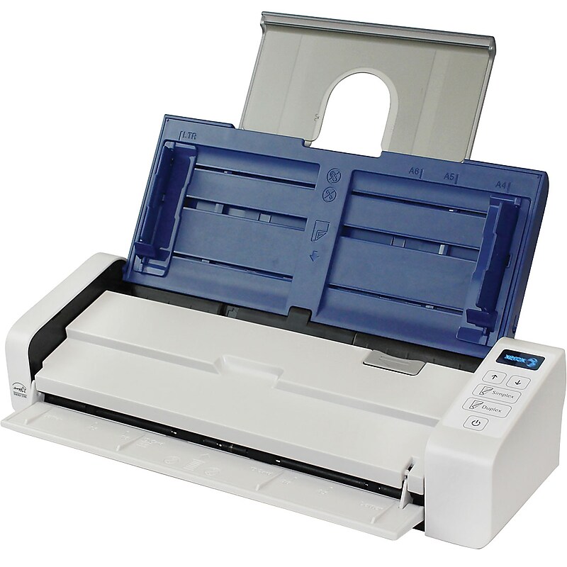 Xerox Duplex Portable Scanner XDS-P, White/Blue image 1