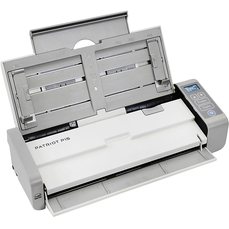 Visioneer Patriot PP15-U Desktop Scanner, White/Black/Gray image 1