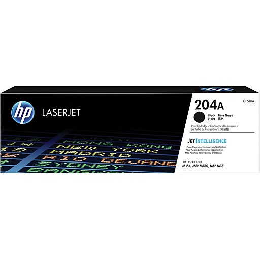 HP 204A Black Standard Yield Toner Cartridge (CF510A) Staples