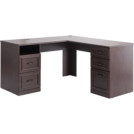 Shop Staples For Staples Kendall Park Double Pedestal Desk Cherry