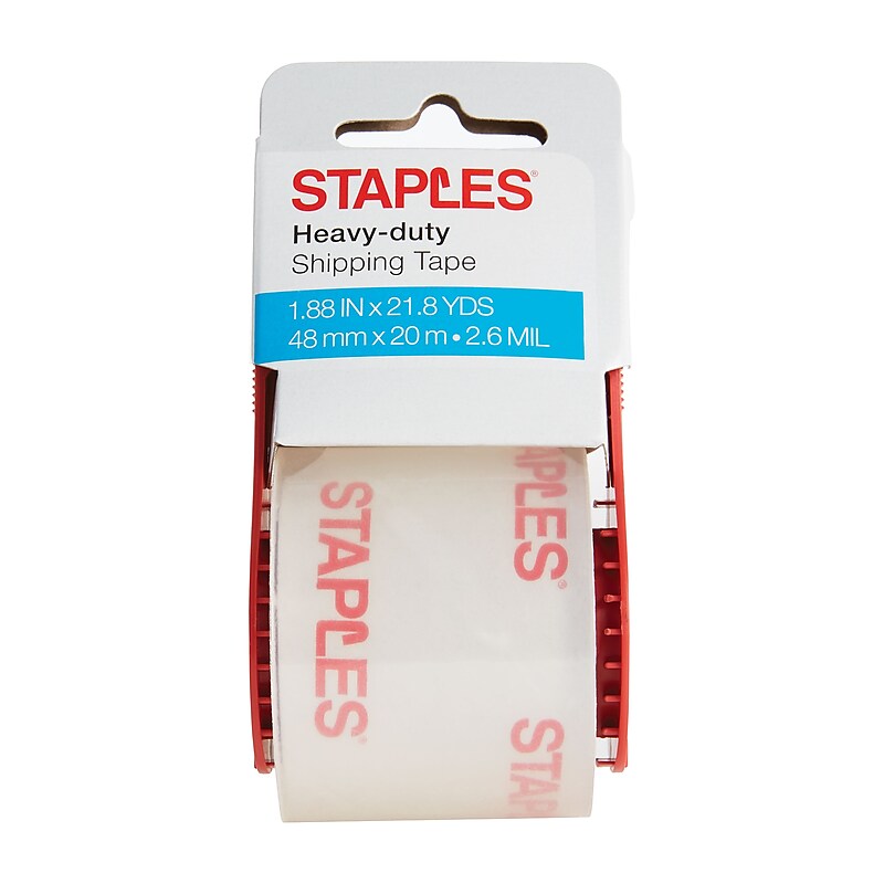 Staples Heavy-Duty Packing Tape, 1.88"W x 21.8 Yards, Clear (52195) image 1