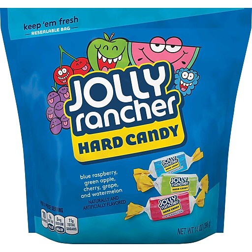 Jolly Rancher Hard Candy, Assorted Flavors, 14 oz., (HEC55686) Staples