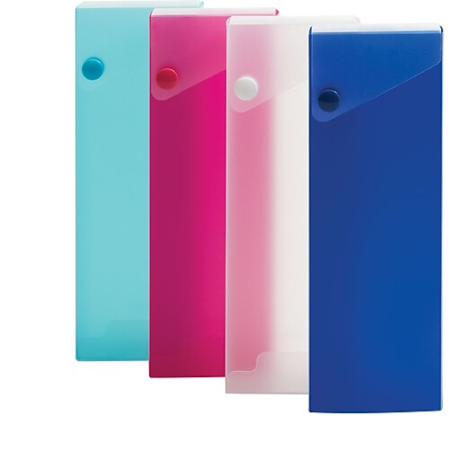 Staples Slider Pencil Cases, Assorted (26092CC) at Staples