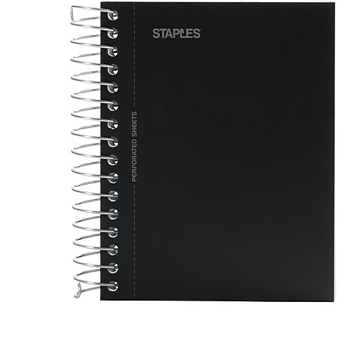 Staples Accel Durable Poly Cover Notebook, 41/4” x 51/2” cover with 3