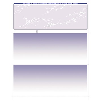 VersaCheck 8.5" x 11" Business Custom Checks, Blue, 250 Sheets/Pack (GLO921800F006)