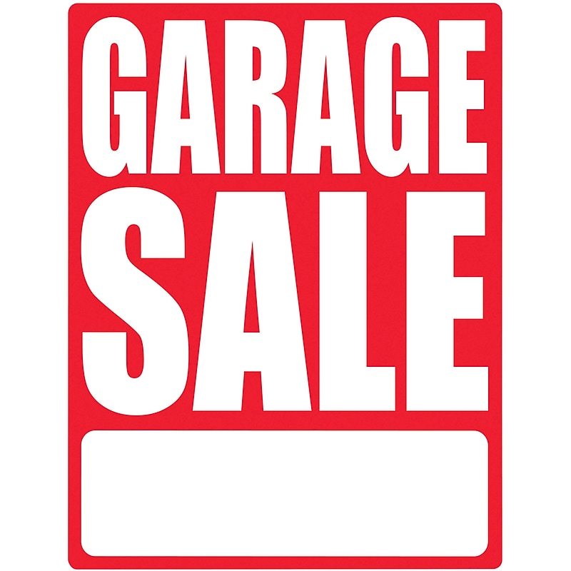 Cosco Garage Sale Sign, 8 1/2" x 11", 3/Pack (098254) image 1