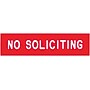 Cosco No Solicitors Sign, 2" x 8", Red (098001)~#|#~s1124815_sc7